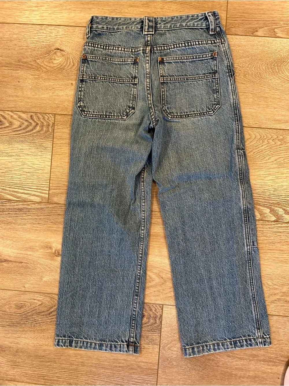 Vintage Old Navy Relaxed Denim Jeans with Knee Patches carpenter straight leg